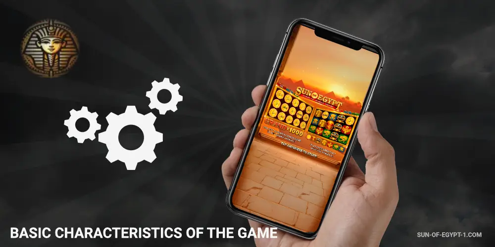 As características básicas do jogo Sun of Egypt