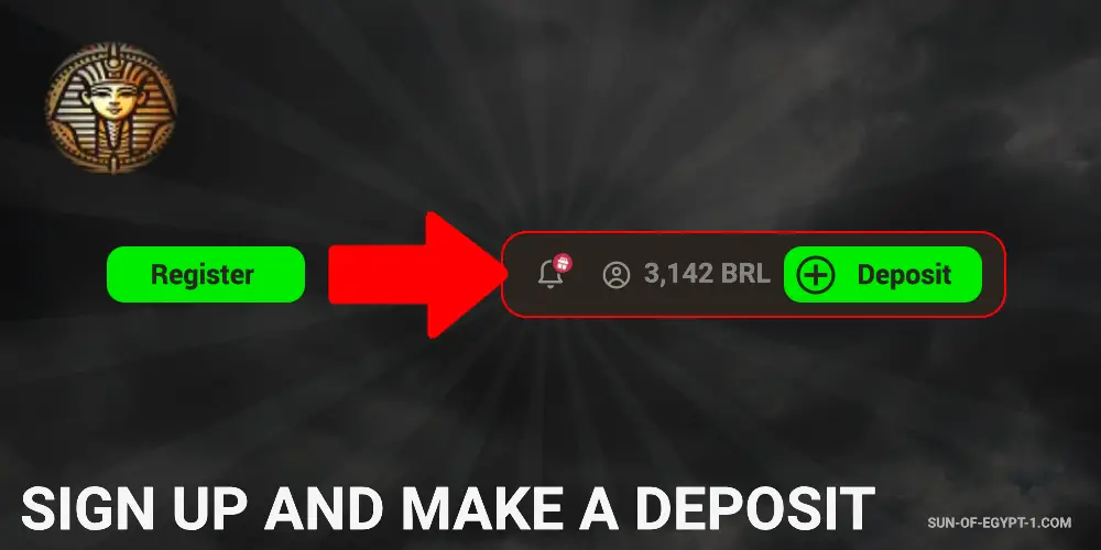 Step 2 – Registre-se em uma conta e faça um depósito