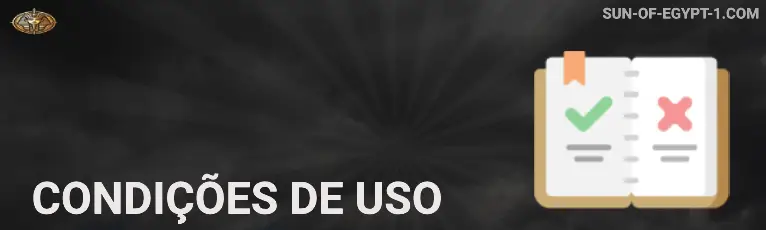 Condições de uso Sun of Egypt