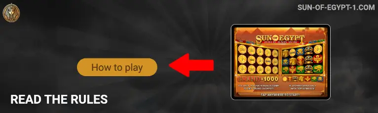 Read the rules of the Sun of Egypt casino game