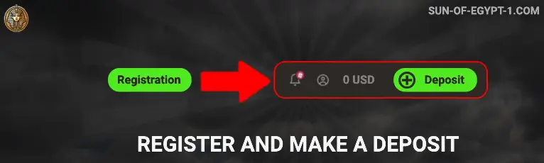 Step 2 - Register for an account and make a deposit