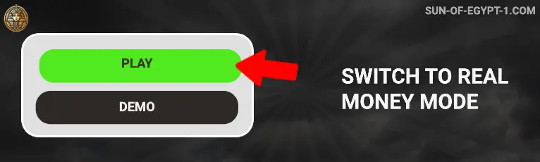 Switch to real money mode